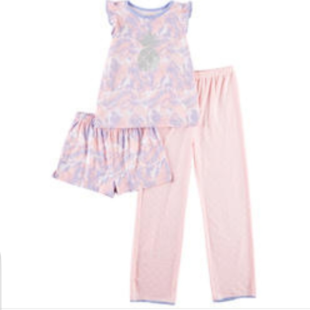 NWOT Girls Jessica Simpson 3Piece Pajama Set